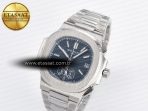 Patek Philippe Nautilus 5980 SS Blue Dial on SS Bracelet A7750