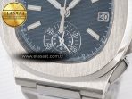 Patek Philippe Nautilus 5980 SS Blue Dial on SS Bracelet A7750 - Görsel 12
