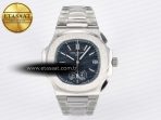 Patek Philippe Nautilus 5980 SS Blue Dial on SS Bracelet A7750 - Görsel 3