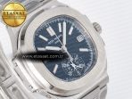 Patek Philippe Nautilus 5980 SS Blue Dial on SS Bracelet A7750 - Görsel 5