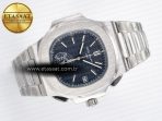 Patek Philippe Nautilus 5980 SS Blue Dial on SS Bracelet A7750 - Görsel 8