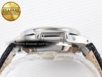 Patek Philippe Nautilus 5980 SS Blue/SS Dial on on Black Leather Strap A7750 - Görsel 13