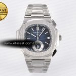 Patek Philippe Nautilus 5980 Mavi/SS Kadran Bilezik A7750 Eta Saat - Görsel 3 - 1:1 Süper Klon Saat