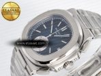 Patek Philippe Nautilus 5980 Blue/SS Dial on SS Bracelet A7750 - Görsel 6