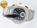 Patek Philippe Nautilus 5980 Blue/SS Dial on SS Bracelet A7750 - Görsel 9