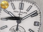 Patek Philippe Nautilus 5980 SS White Dial on SS Bracelet A7750 - Görsel 10