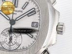 Patek Philippe Nautilus 5980 SS White Dial on SS Bracelet A7750 - Görsel 11