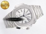 Patek Philippe Nautilus 5980 SS White Dial on SS Bracelet A7750 - Görsel 8