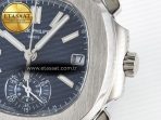 Patek Philippe Nautilus 5980/60G Blue Dial on Blue Braided Strap A7750 - Görsel 11