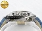 Patek Philippe Nautilus 5980/60G Blue Dial on Blue Braided Strap A7750 - Görsel 14