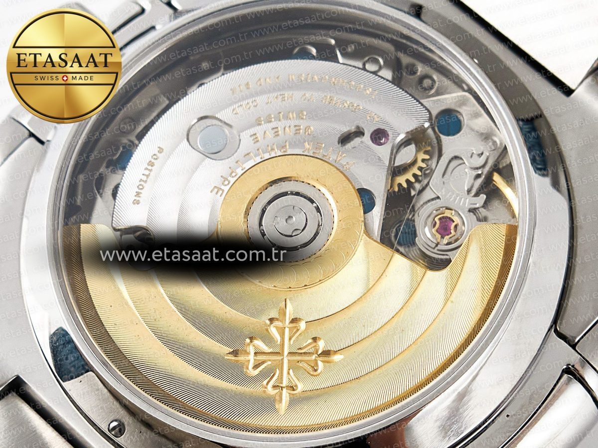 Patek Philippe Nautilus 5980/60G Blue Dial on Blue Braided Strap A7750 - Görsel 17
