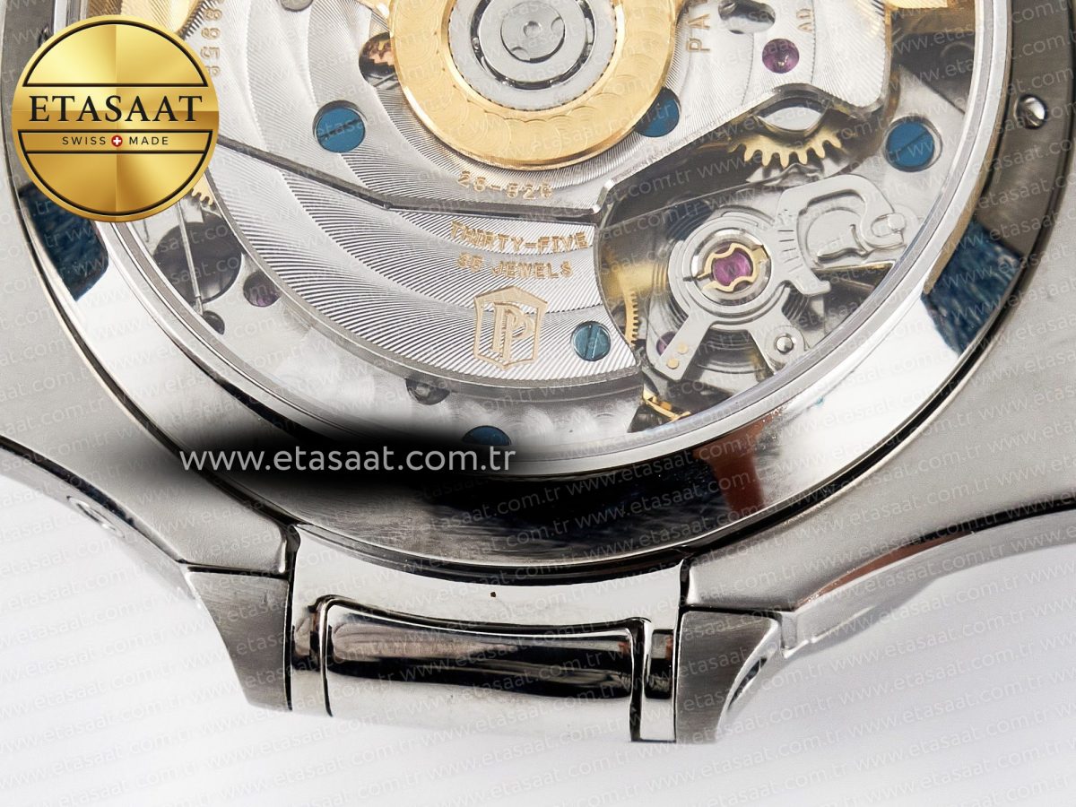 Patek Philippe Nautilus 5980/60G Blue Dial on Blue Braided Strap A7750 - Görsel 20