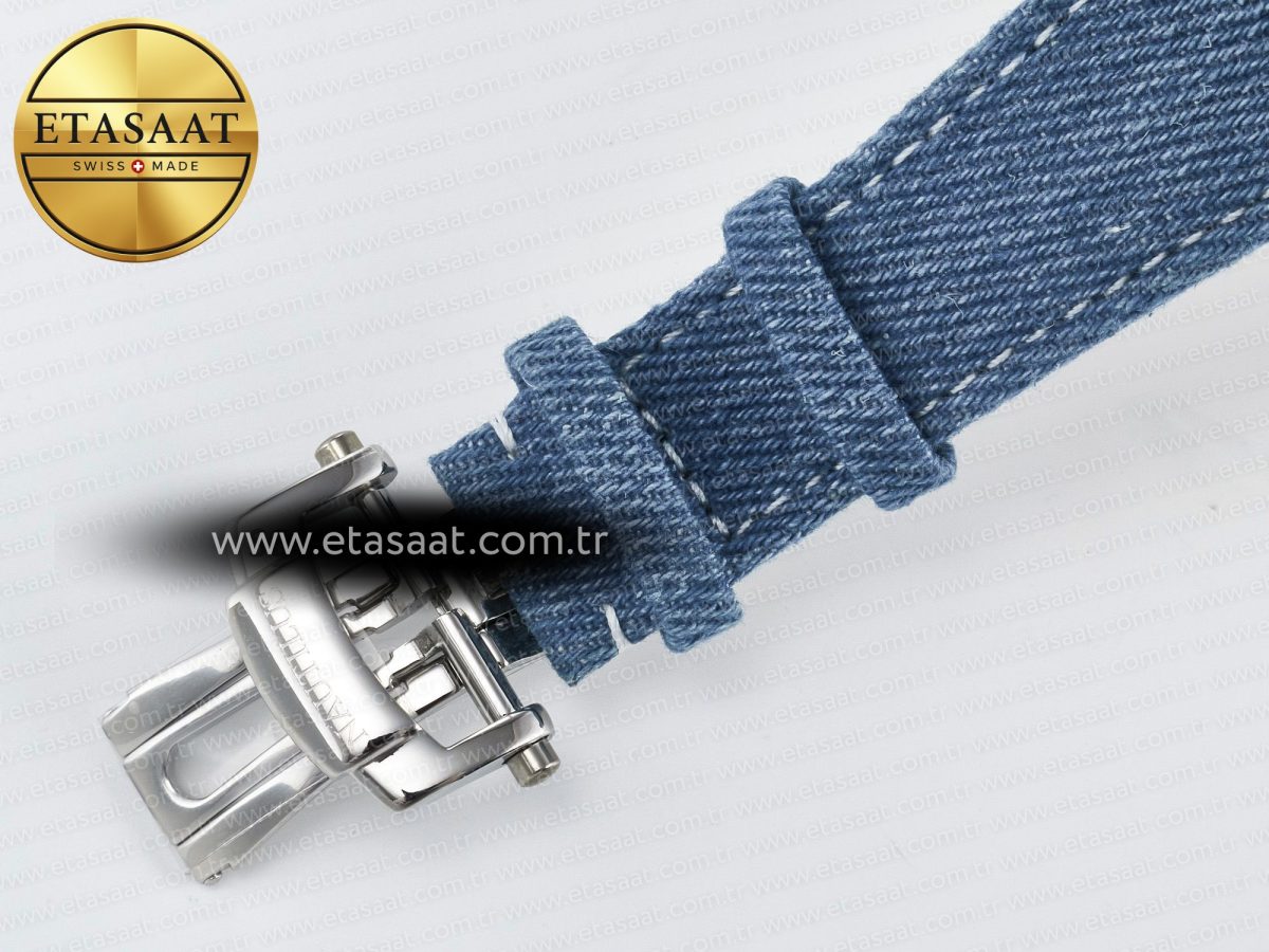 Patek Philippe Nautilus 5980/60G Blue Dial on Blue Braided Strap A7750 - Görsel 23
