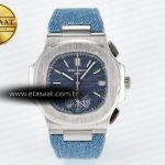 Patek Philippe Nautilus 5980/60G Mavi Kadran A7750 Eta Saat - Görsel 3 - 1:1 Süper Klon Saat