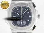 Patek Philippe Nautilus 5980/60G Blue Dial on Blue Braided Strap A7750 - Görsel 4