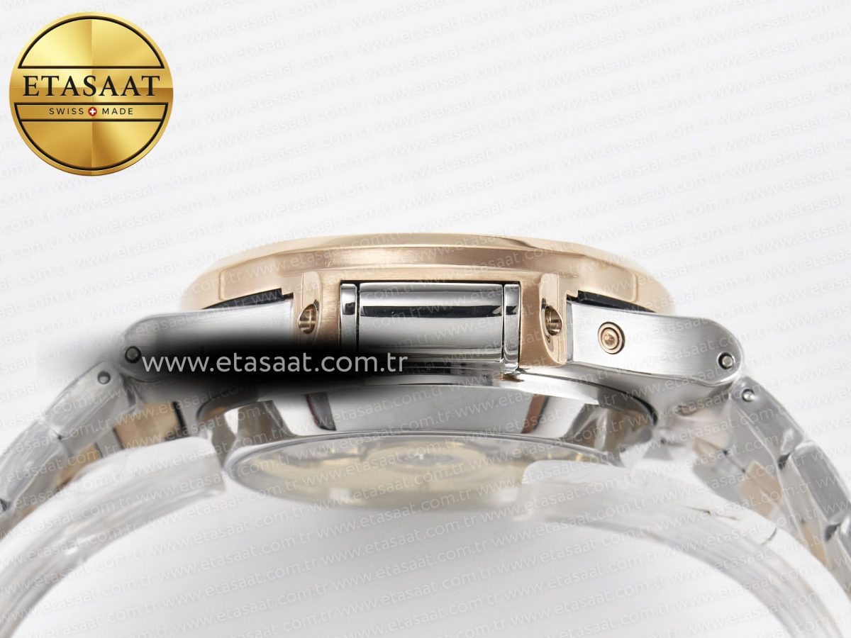 Patek Philippe Nautilus 5980 SS/RG 3KF 1:1 Best Edition Blue Dial on SS/RG Bracelet A7750 mod to PP.CH28-520 - Görsel 13