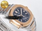 Patek Philippe Nautilus 5980 SS/RG 3KF 1:1 Best Edition Blue Dial on SS/RG Bracelet A7750 mod to PP.CH28-520 - Görsel 7