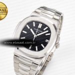 Patek Philippe Nautilus Jumbo 5711 JJF 1:1 Best Edition Black Textured Dial On SS Bracelet A324 V3