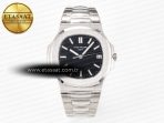 Patek Philippe Nautilus Jumbo 5711 JJF 1:1 Best Edition Black Textured Dial On SS Bracelet A324 V3 - Görsel 3