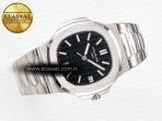 Patek Philippe Nautilus Jumbo 5711 JJF 1:1 Best Edition Black Textured Dial On SS Bracelet A324 V3 - Görsel 8