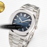 Patek Philippe Nautilus Jumbo 5711 JJF 1:1 Best Edition Blue Textured Dial On SS Bracelet A324 V3
