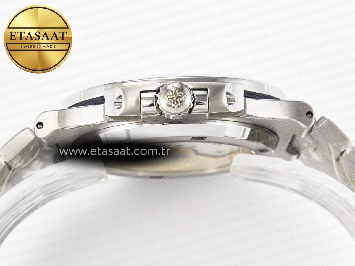 Patek Philippe Nautilus Jumbo 5711 JJF 1:1 Best Edition Blue Textured Dial On SS Bracelet A324 V3 - Görsel 14