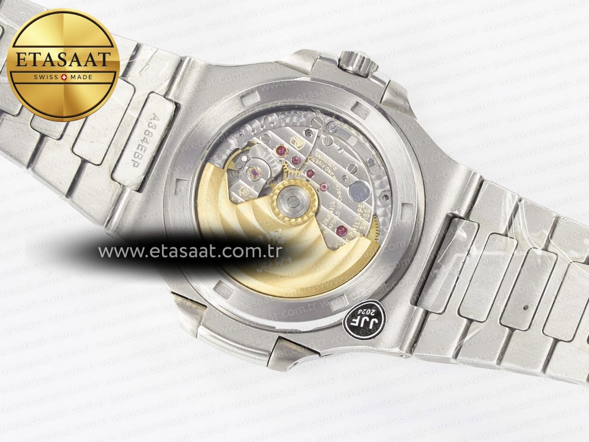 Patek Philippe Nautilus Jumbo 5711 JJF 1:1 Best Edition Blue Textured Dial On SS Bracelet A324 V3 - Görsel 16