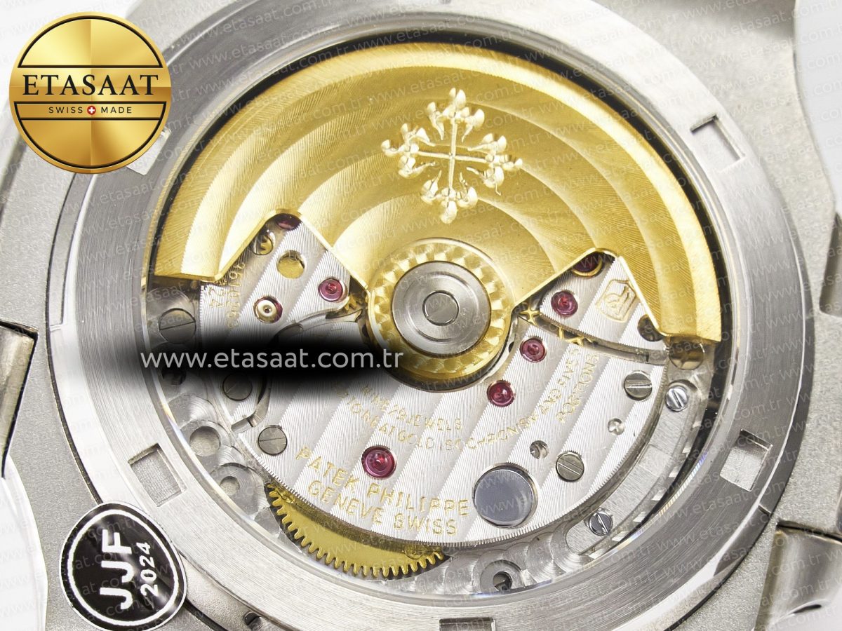 Patek Philippe Nautilus Jumbo 5711 JJF 1:1 Best Edition Blue Textured Dial On SS Bracelet A324 V3 - Görsel 19