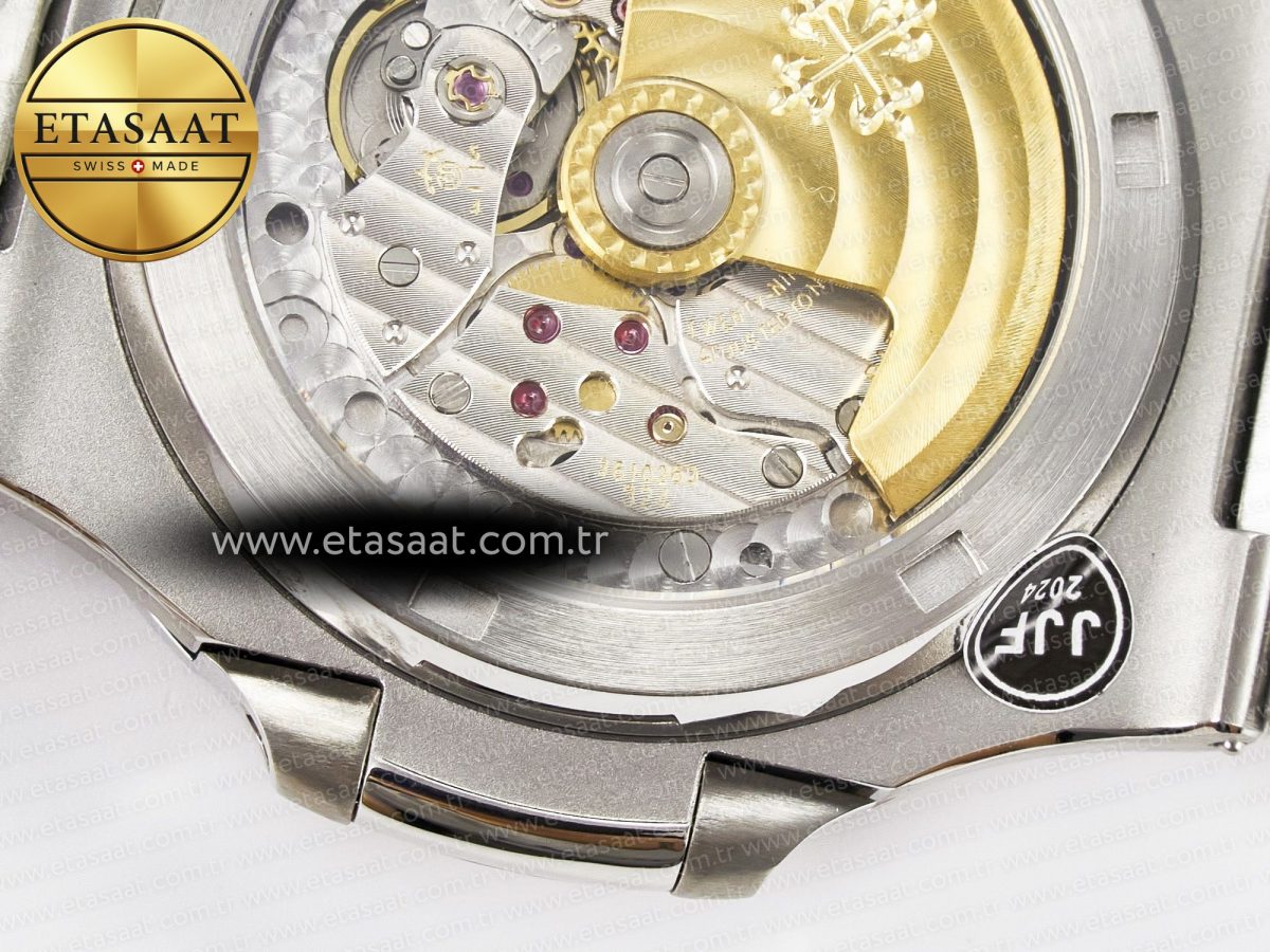 Patek Philippe Nautilus Jumbo 5711 JJF 1:1 Best Edition Blue Textured Dial On SS Bracelet A324 V3 - Görsel 21