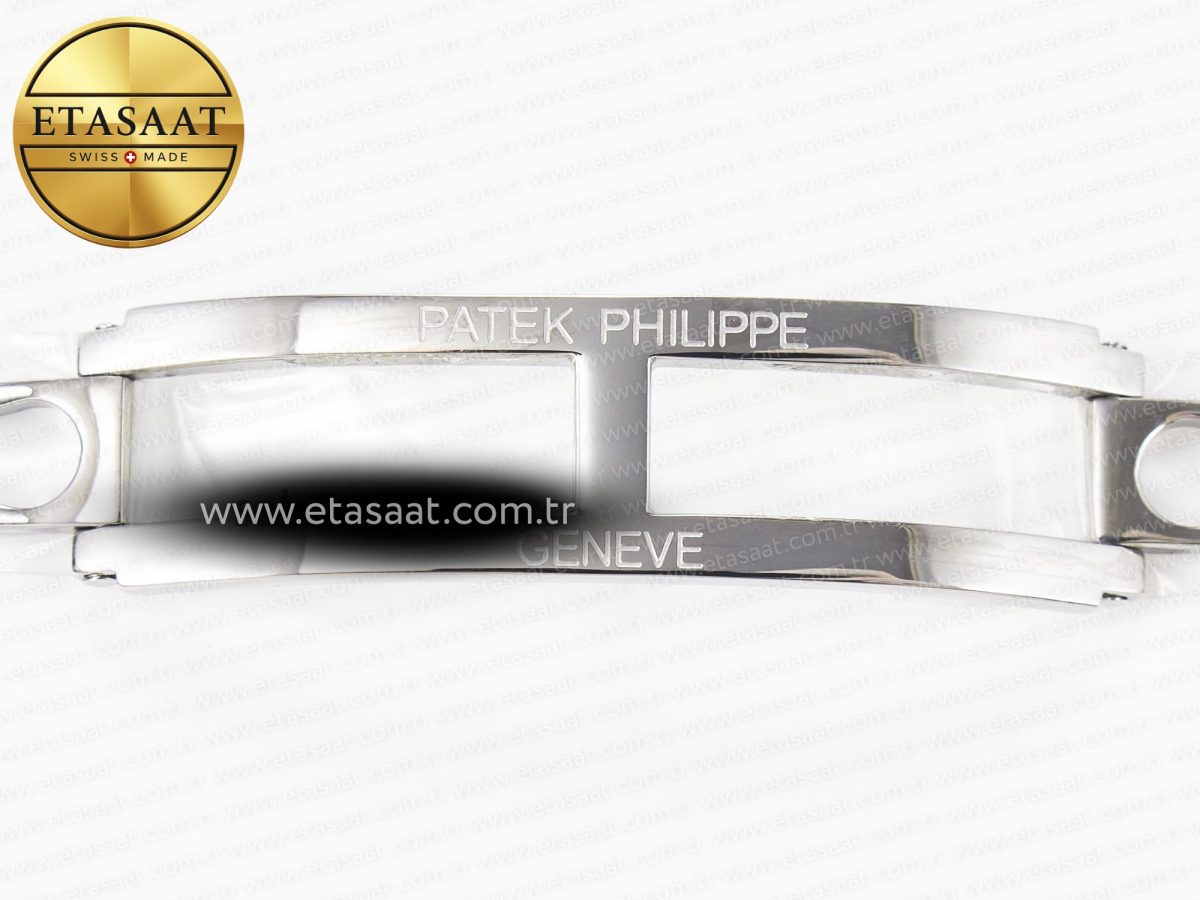 Patek Philippe Nautilus Jumbo 5711 JJF 1:1 Best Edition Blue Textured Dial On SS Bracelet A324 V3 - Görsel 27