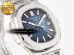 Patek Philippe Nautilus Jumbo 5711 JJF 1:1 Best Edition Blue Textured Dial On SS Bracelet A324 V3 - Görsel 5