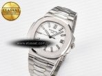 Patek Philippe Nautilus Jumbo 5711 JJF 1:1 Best Edition White Textured Dial On SS Bracelet A324 V3 - Görsel 2