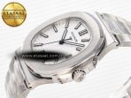 Patek Philippe Nautilus Jumbo 5711 JJF 1:1 Best Edition White Textured Dial On SS Bracelet A324 V3 - Görsel 6