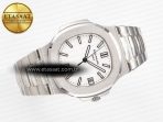 Patek Philippe Nautilus Jumbo 5711 JJF 1:1 Best Edition White Textured Dial On SS Bracelet A324 V3 - Görsel 8