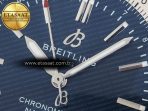 Breitling Navitimer 1 SS 41mm TF 1:1 Best Edition White Bezel Blue Dial on Brown Leather Strap A2824 - Görsel 10
