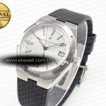 Vacheron Constantin Overseas 4500V SS MKSF 1:1 Best Edition White Dial on Black Rubber Strap A5100