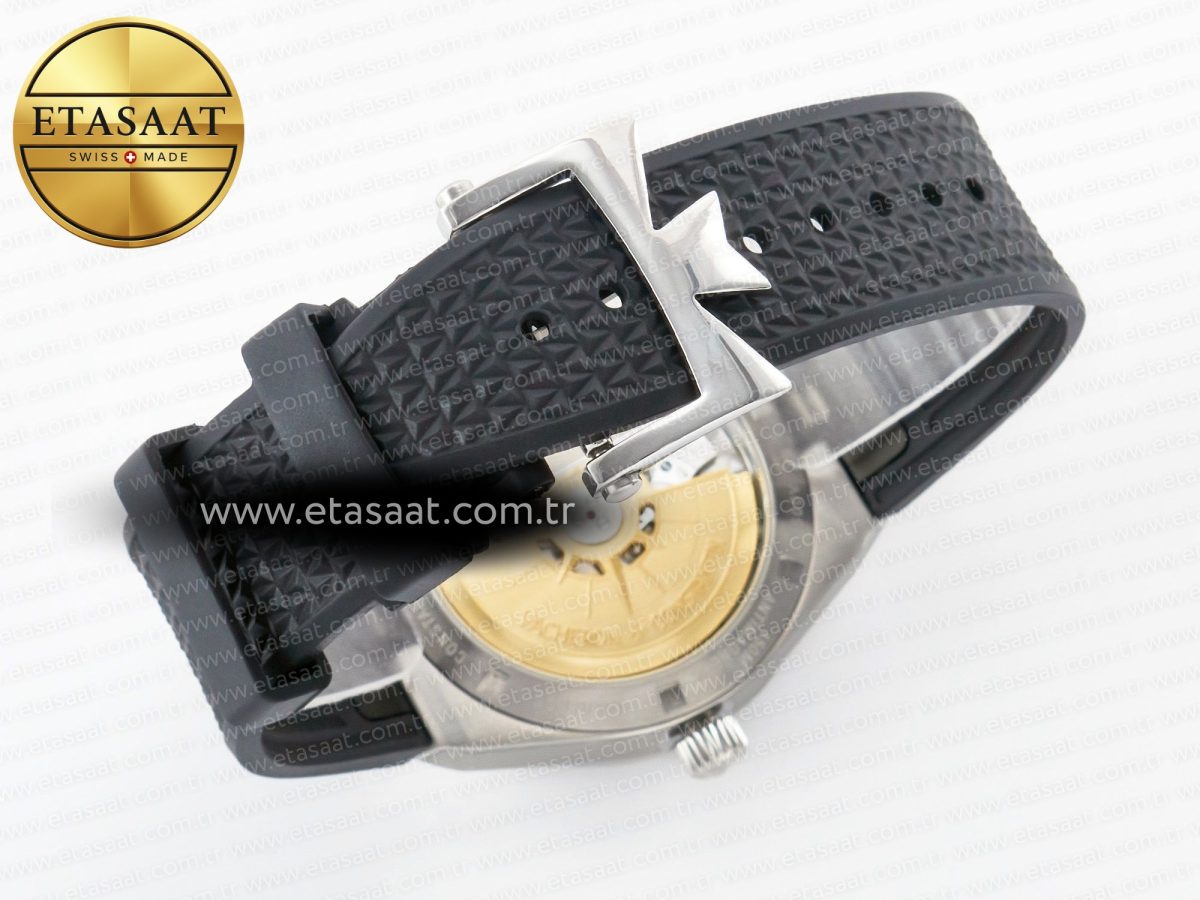 Vacheron Constantin Overseas 4500V SS MKSF 1:1 Best Edition White Dial on Black Rubber Strap A5100 - Görsel 15