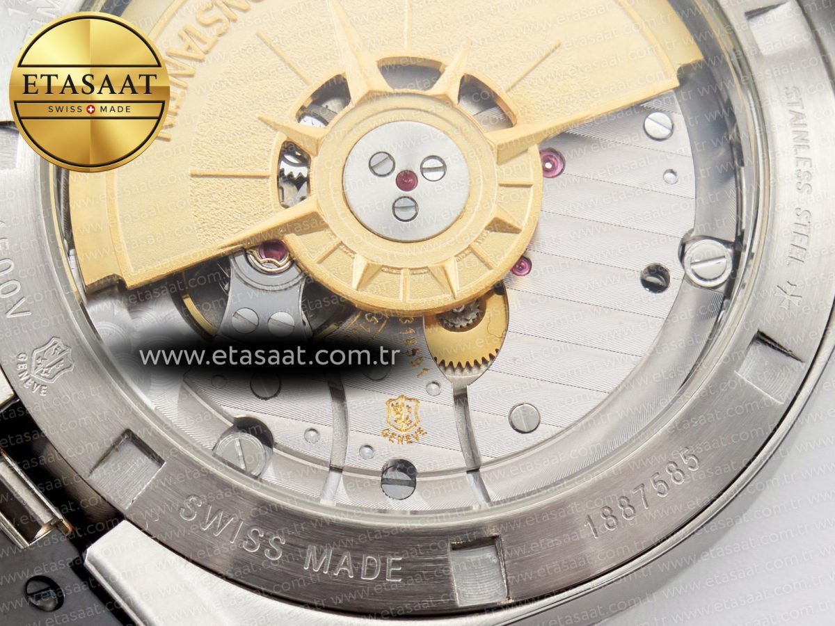 Vacheron Constantin Overseas 4500V SS MKSF 1:1 Best Edition White Dial on Black Rubber Strap A5100 - Görsel 20