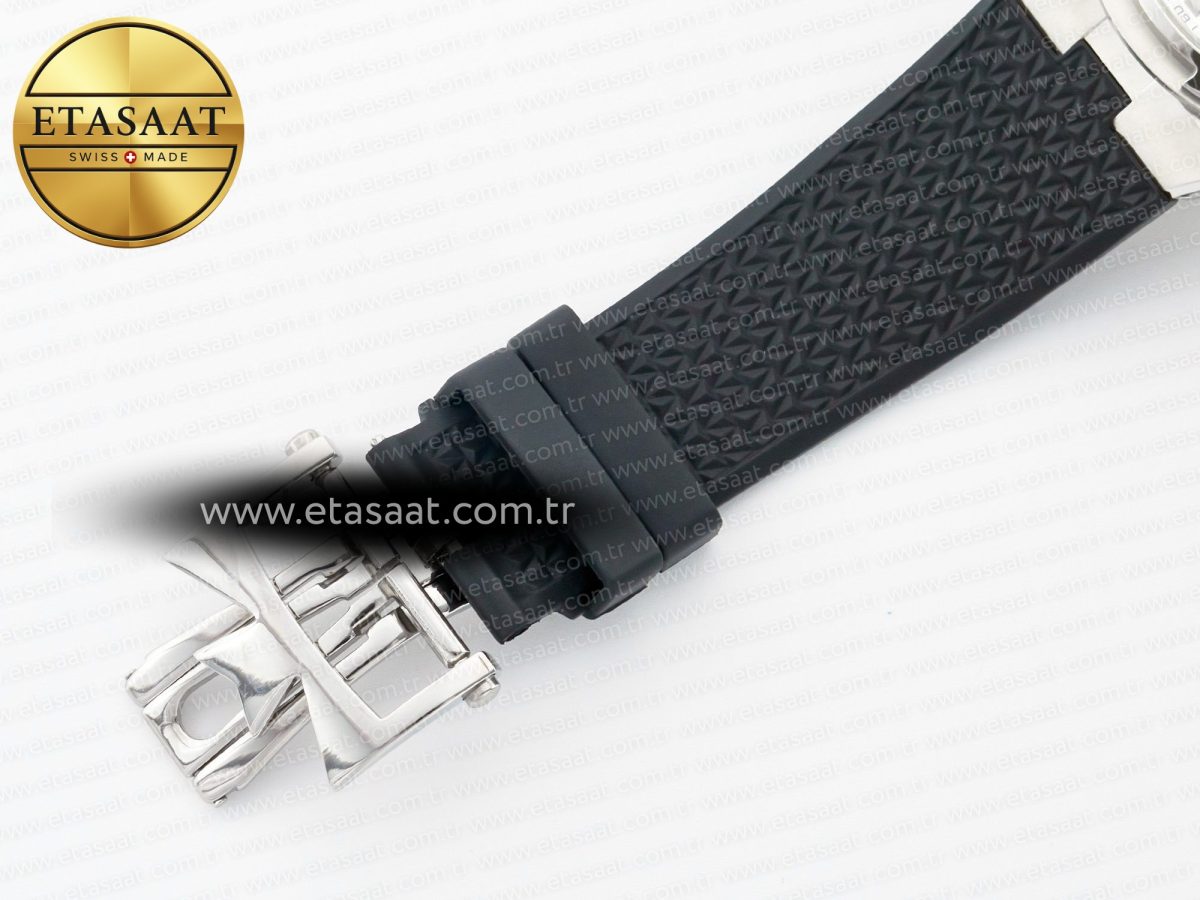 Vacheron Constantin Overseas 4500V SS MKSF 1:1 Best Edition White Dial on Black Rubber Strap A5100 - Görsel 22