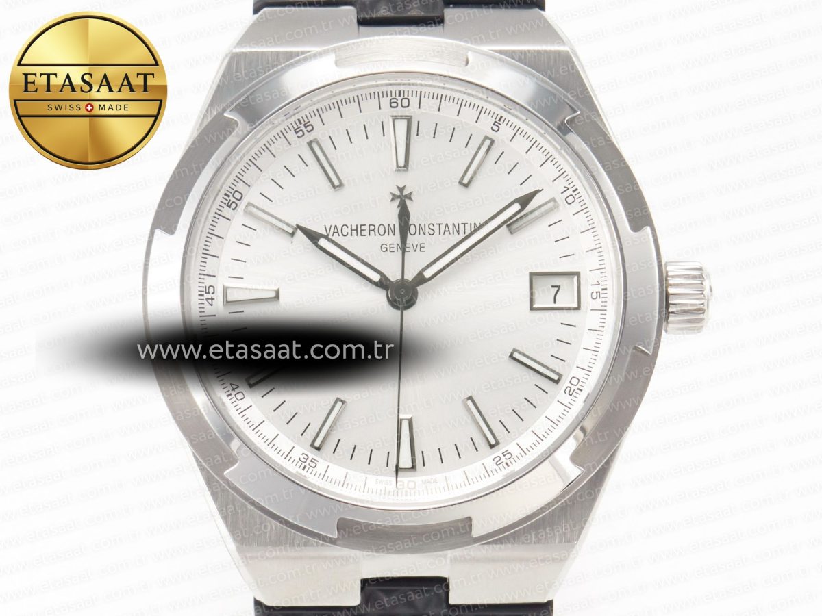 Vacheron Constantin Overseas 4500V SS MKSF 1:1 Best Edition White Dial on Black Rubber Strap A5100 - Görsel 4