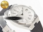 Vacheron Constantin Overseas 4500V SS MKSF 1:1 Best Edition White Dial on Black Rubber Strap A5100 - Görsel 7