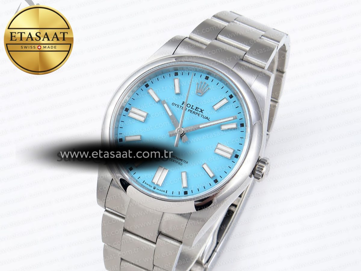 Rolex Oyster Perpetual 124300 Steel Tiffany Blue Dial VS3235 - Görsel 1
