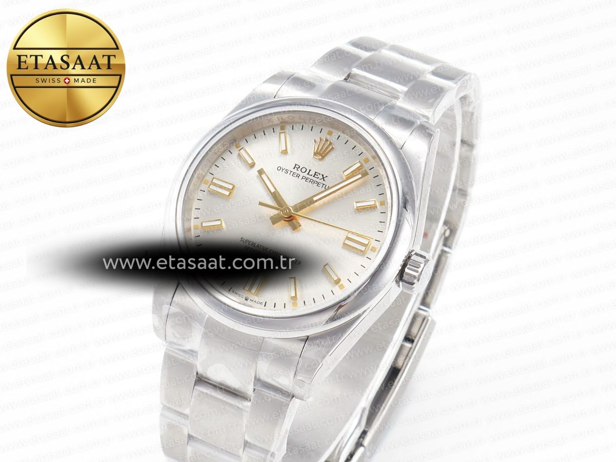 Rolex Oyster Perpetual 126000 36mm BPF 1:1 Best Edition 904L Steel Silver White Dial A3230 - Görsel 1