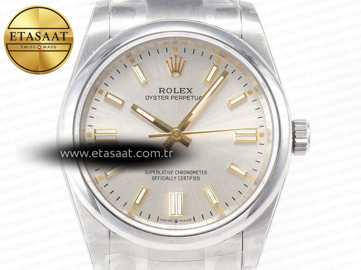 Rolex Oyster Perpetual 126000 36mm BPF 1:1 Best Edition 904L Steel Silver White Dial A3230 - Görsel 4