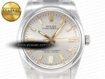 Rolex Oyster Perpetual 126000 36mm BPF 1:1 Best Edition 904L Steel Silver White Dial A3230 - Görsel 4