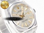 Rolex Oyster Perpetual 126000 36mm BPF 1:1 Best Edition 904L Steel Silver White Dial A3230 - Görsel 5