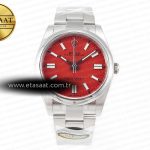Rolex Oyster Perpetual 126000 41mm Clean Kırmızı VR3230 Eta Saat - Görsel 3 - 1:1 Süper Klon Saat