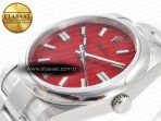 Rolex Oyster Perpetual 126000 41mm Clean 1:1 Best Edition 904L Steel Red Dial VR3230 - Görsel 6