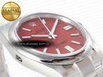 Rolex Oyster Perpetual 126000 41mm Clean 1:1 Best Edition 904L Steel Red Dial VR3230 - Görsel 7