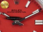 Rolex Oyster Perpetual 126000 41mm Clean 1:1 Best Edition 904L Steel Red Dial VR3230 - Görsel 8